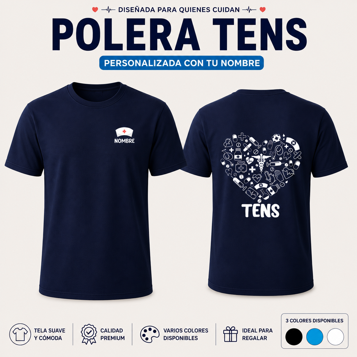 Polera Personalizado Tens