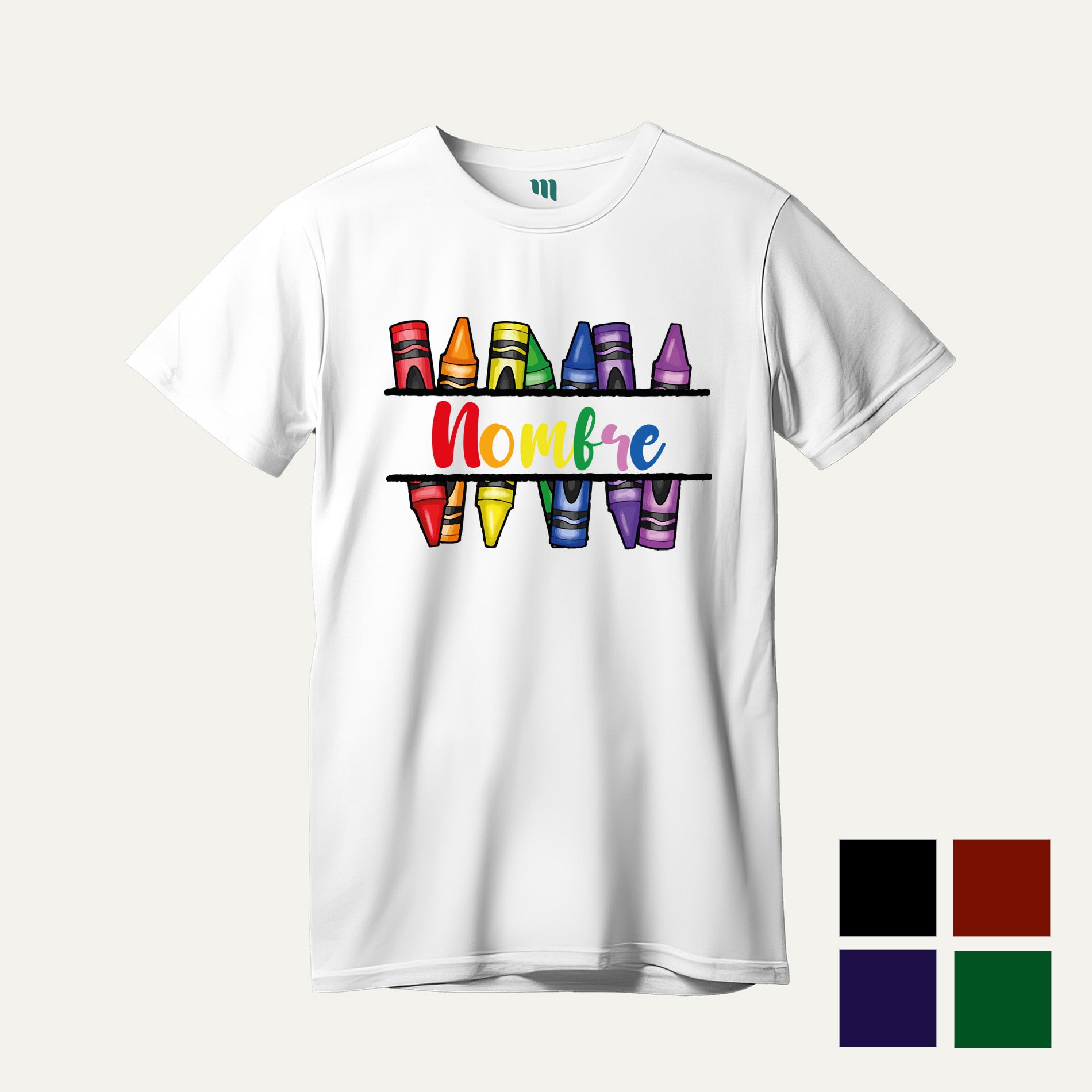 Polera Maestra miel Crayones