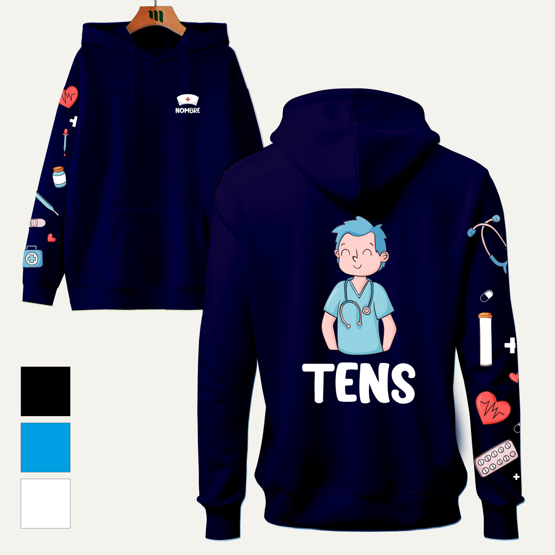 Poleron Tens Personalizado Caballero