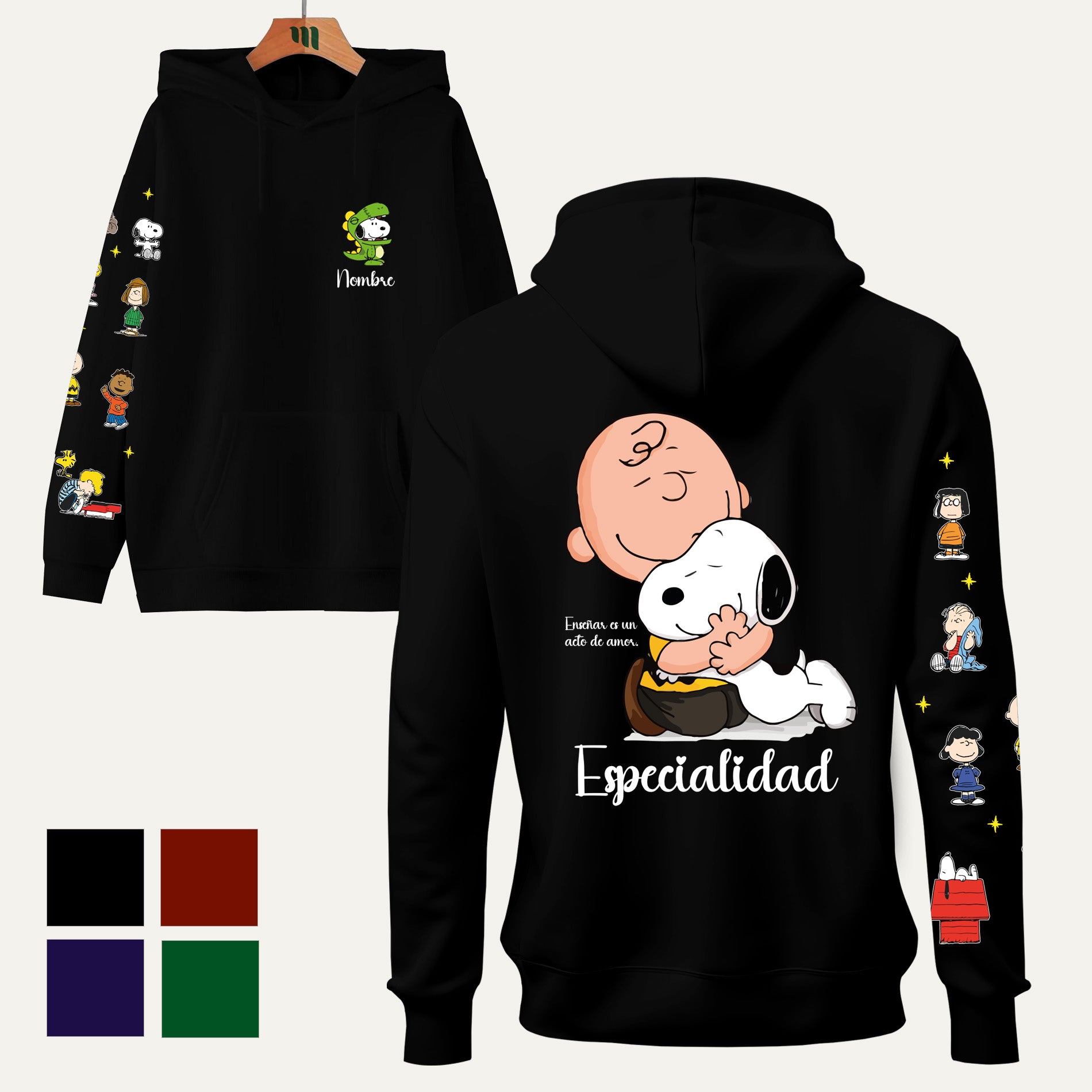 Poleron Educadora charlie brown