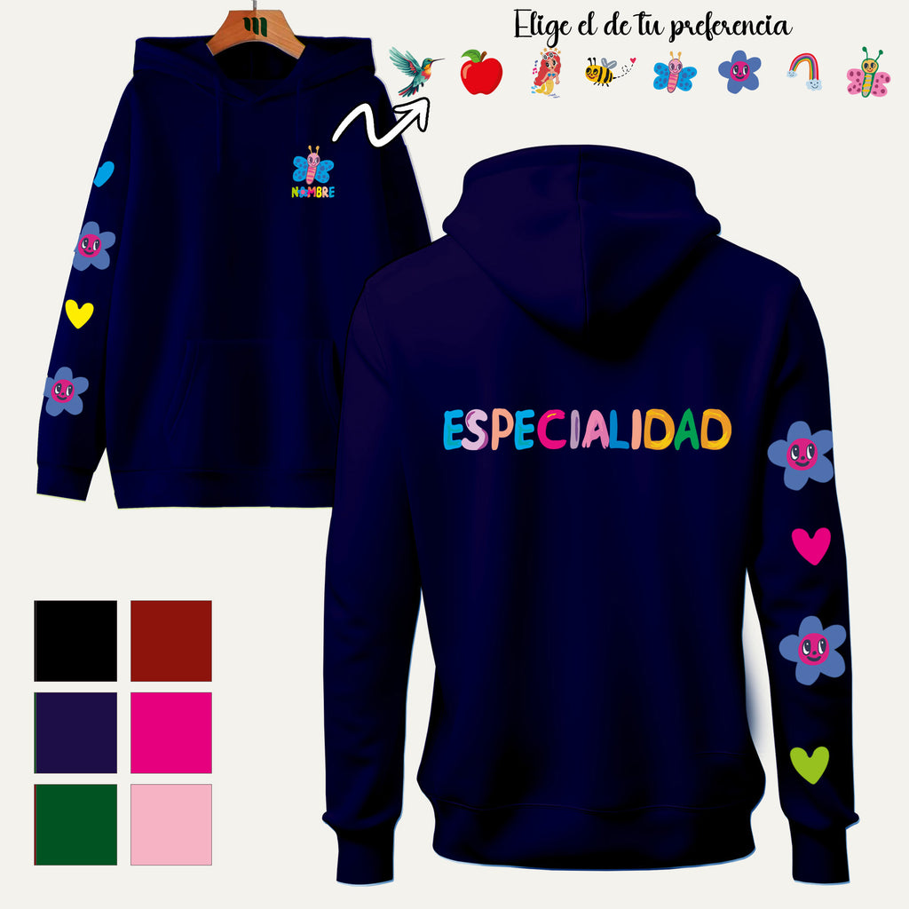 Poleron canguro maestra miel